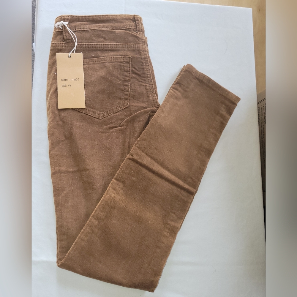 Brown Women's Corduroy Pants Skinny
